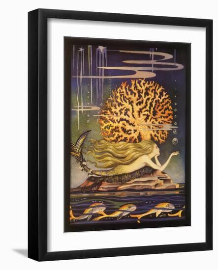 Mermaid at Rest, 1932-null-Framed Giclee Print