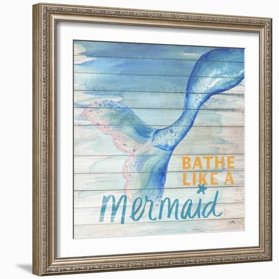 Mermaid Bath I-Elizabeth Medley-Framed Art Print