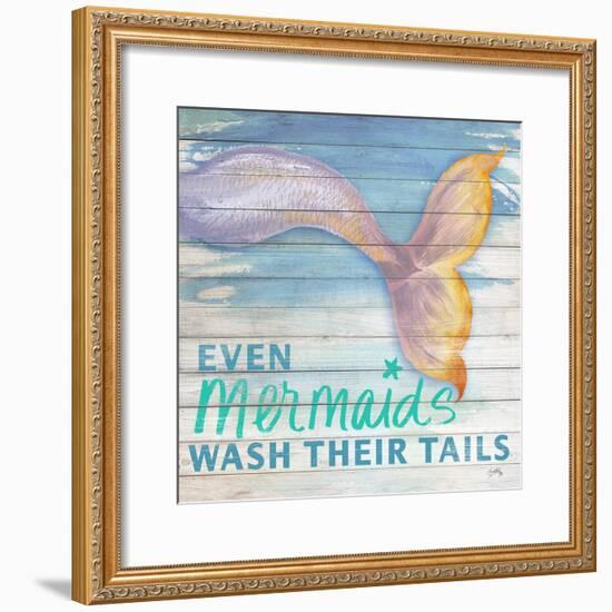 Mermaid Bath II-Elizabeth Medley-Framed Art Print