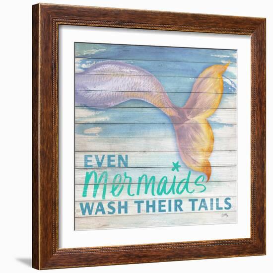 Mermaid Bath II-Elizabeth Medley-Framed Art Print