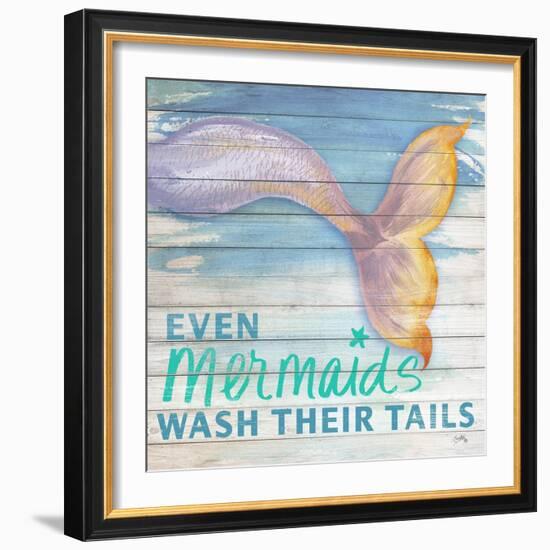 Mermaid Bath II-Elizabeth Medley-Framed Art Print