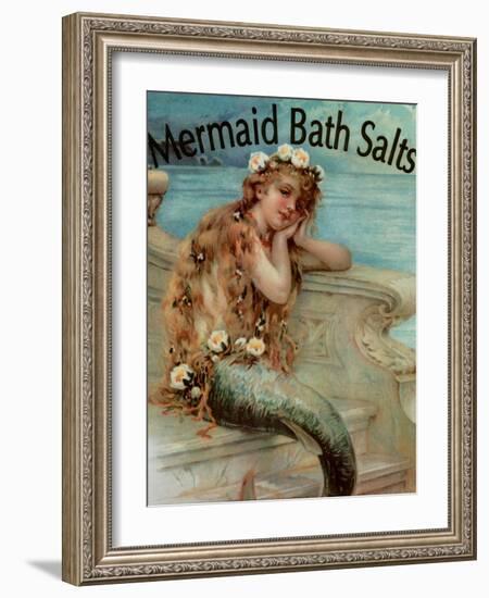 Mermaid Bathsalts-null-Framed Giclee Print