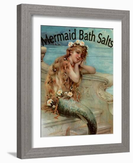 Mermaid Bathsalts-null-Framed Giclee Print