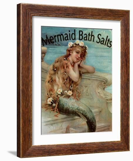 Mermaid Bathsalts-null-Framed Giclee Print