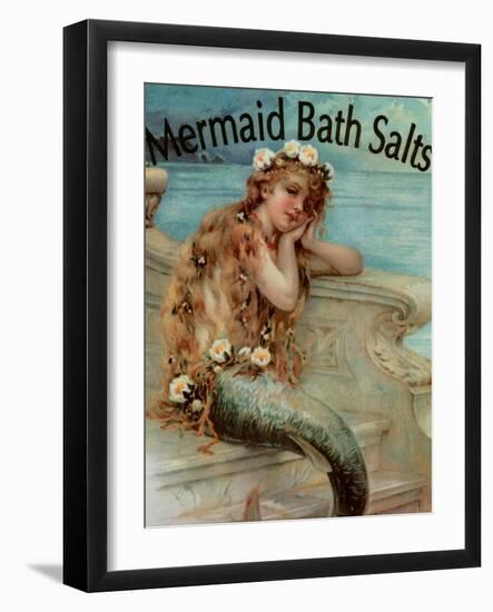 Mermaid Bathsalts-null-Framed Giclee Print