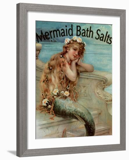 Mermaid Bathsalts-null-Framed Giclee Print