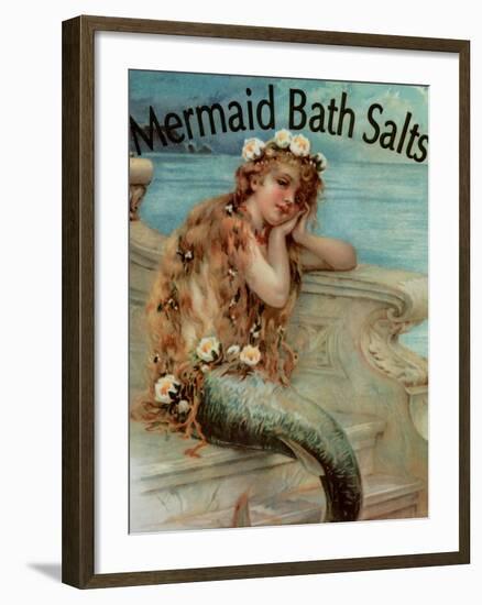 Mermaid Bathsalts-null-Framed Giclee Print