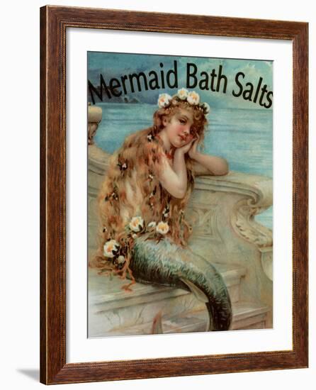 Mermaid Bathsalts-null-Framed Giclee Print