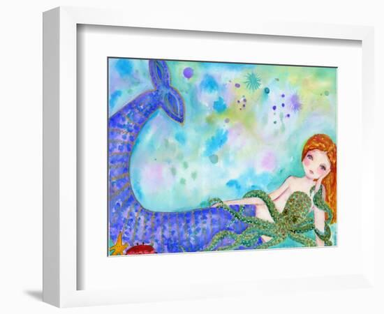 Mermaid Besties-Wyanne-Framed Giclee Print