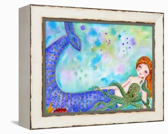 Mermaid Besties-Wyanne-Framed Premier Image Canvas