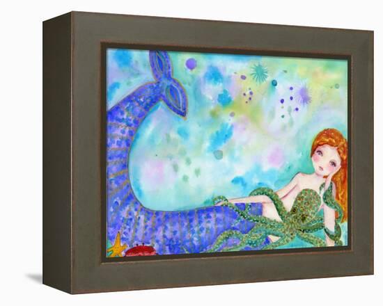Mermaid Besties-Wyanne-Framed Premier Image Canvas