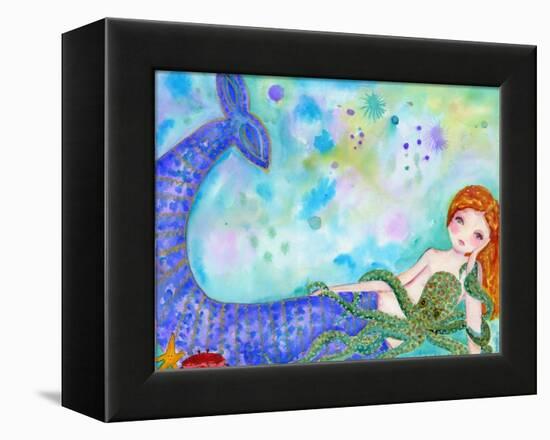 Mermaid Besties-Wyanne-Framed Premier Image Canvas