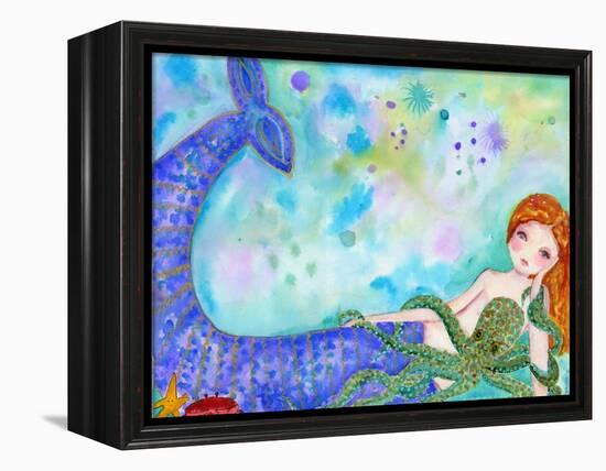 Mermaid Besties-Wyanne-Framed Premier Image Canvas