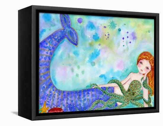 Mermaid Besties-Wyanne-Framed Premier Image Canvas