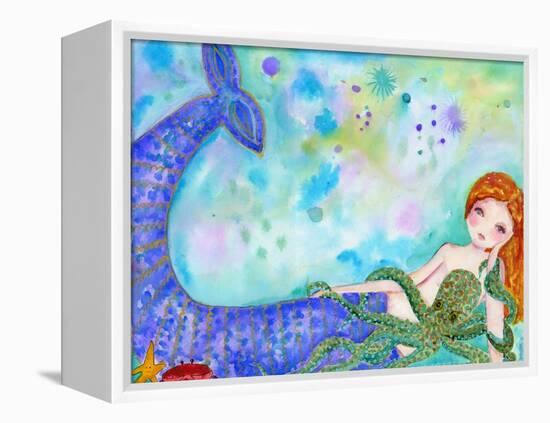 Mermaid Besties-Wyanne-Framed Premier Image Canvas