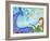 Mermaid Besties-Wyanne-Framed Giclee Print