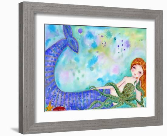 Mermaid Besties-Wyanne-Framed Giclee Print