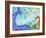 Mermaid Besties-Wyanne-Framed Giclee Print