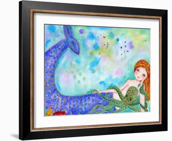 Mermaid Besties-Wyanne-Framed Giclee Print