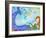 Mermaid Besties-Wyanne-Framed Giclee Print