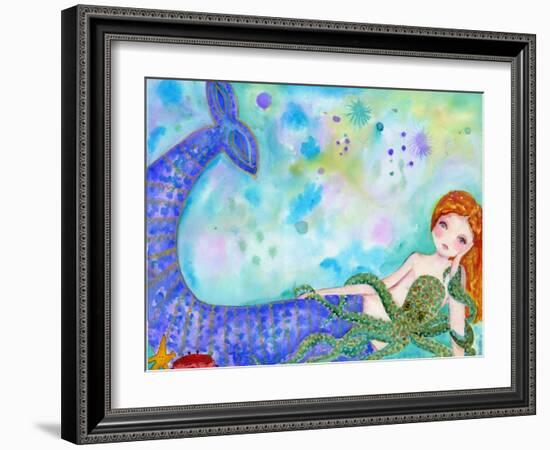 Mermaid Besties-Wyanne-Framed Giclee Print
