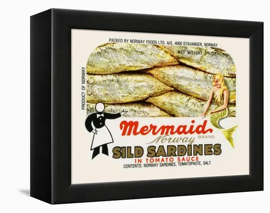 Mermaid Brand Sild Sardines-null-Framed Stretched Canvas