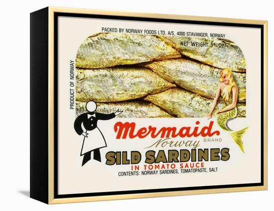 Mermaid Brand Sild Sardines-null-Framed Stretched Canvas