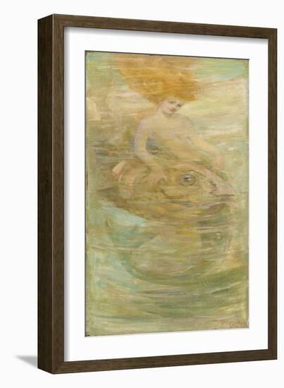 Mermaid, C.1889 (Oil on Canvas)-Frederick Stuart Church-Framed Giclee Print