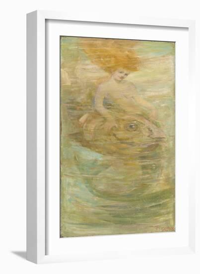 Mermaid, C.1889 (Oil on Canvas)-Frederick Stuart Church-Framed Giclee Print