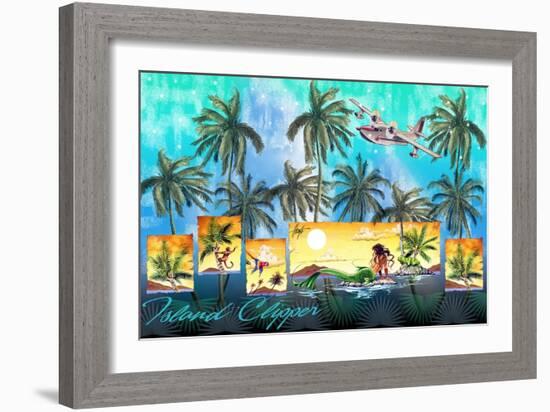 Mermaid Clipper-James Mazzotta-Framed Giclee Print