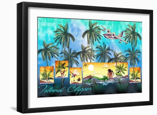 Mermaid Clipper-James Mazzotta-Framed Giclee Print