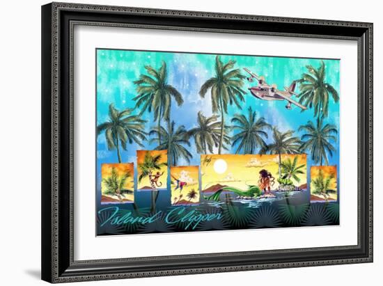 Mermaid Clipper-James Mazzotta-Framed Giclee Print