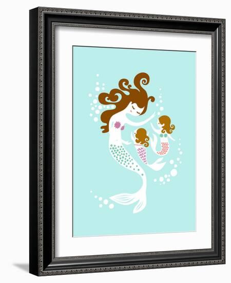 Mermaid Daughters-The Paper Nut-Framed Art Print