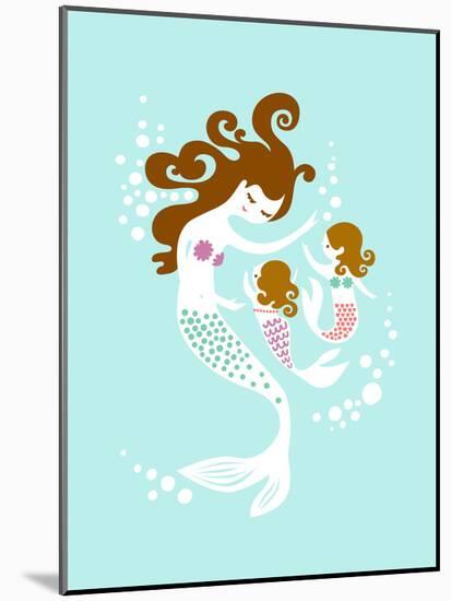 Mermaid Daughters-The Paper Nut-Mounted Art Print
