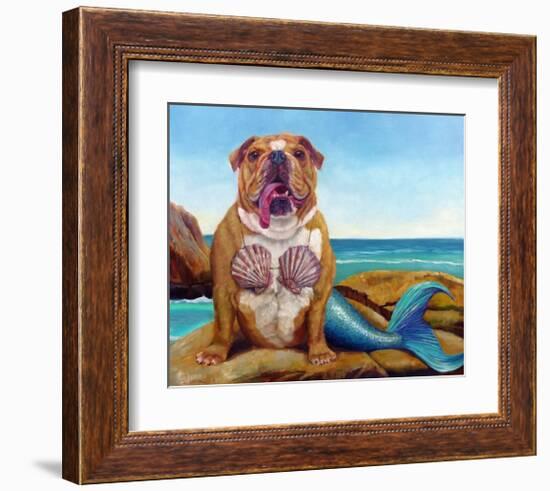 Mermaid Dog-Lucia Heffernan-Framed Art Print