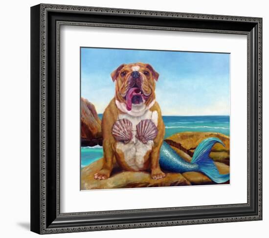 Mermaid Dog-Lucia Heffernan-Framed Art Print