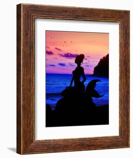 Mermaid Dreams-Julie Fain-Framed Art Print