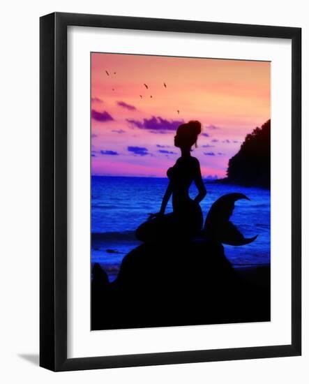 Mermaid Dreams-Julie Fain-Framed Art Print