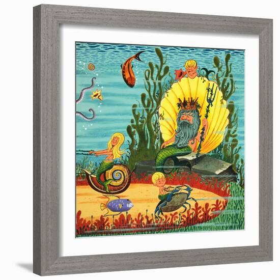 Mermaid Folk-null-Framed Giclee Print