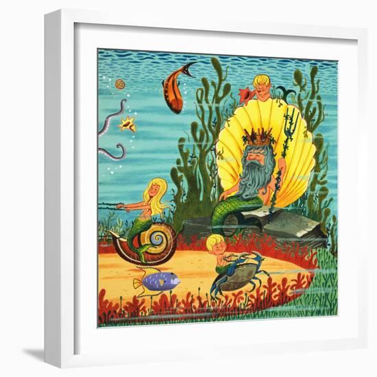 Mermaid Folk-null-Framed Giclee Print