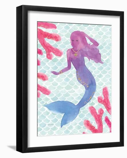 Mermaid Friends I-null-Framed Art Print