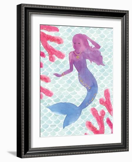 Mermaid Friends I-null-Framed Art Print