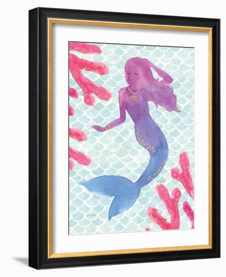 Mermaid Friends I-null-Framed Art Print