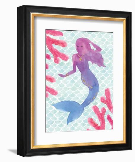 Mermaid Friends I-null-Framed Art Print