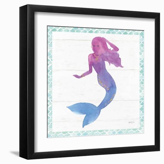 Mermaid Friends III-null-Framed Art Print