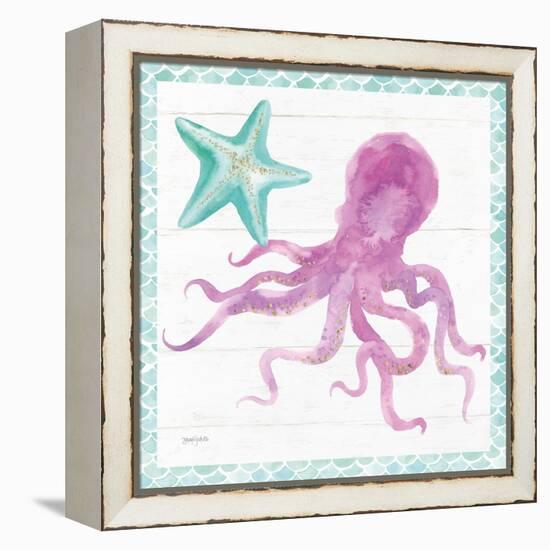 Mermaid Friends V-Jenaya Jackson-Framed Stretched Canvas