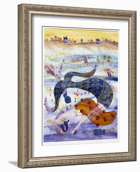 Mermaid - Illustration by Patrizia La Porta, 1998-Patrizia La Porta-Framed Giclee Print