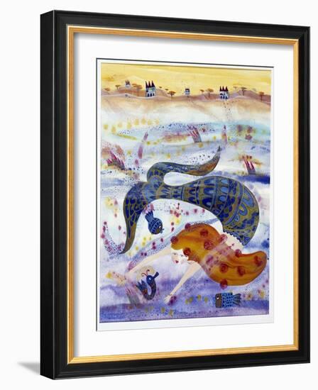 Mermaid - Illustration by Patrizia La Porta, 1998-Patrizia La Porta-Framed Giclee Print