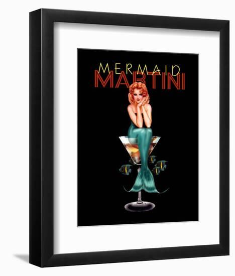 Mermaid Martini-Ralph Burch-Framed Art Print