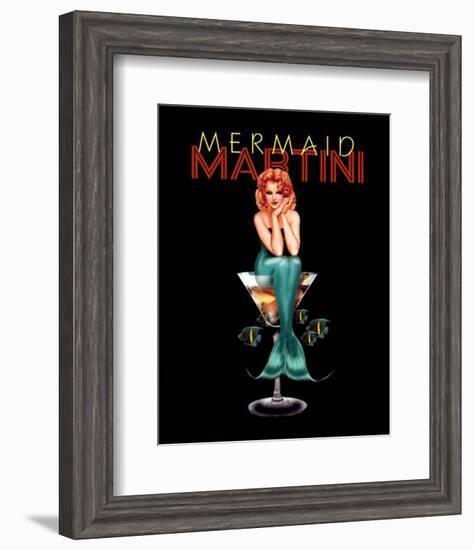 Mermaid Martini-Ralph Burch-Framed Art Print